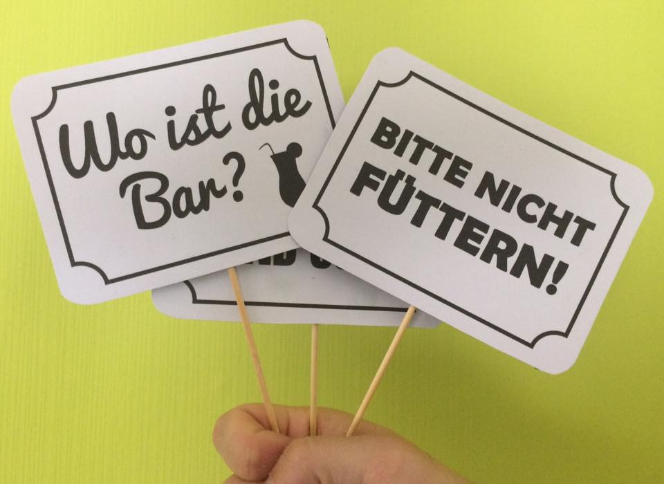 Fotobox Schilder