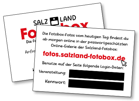 Fotobox-Partykarte